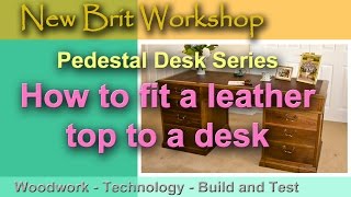 This is the final video in my series showing the making of a pedestal desk. It is designed to stand alone for those just interested in 