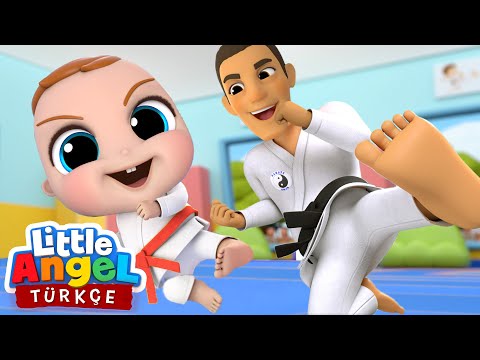 Can Bebek Karate Öğreniyor, Havuzda Oyun Ve Dahası | Eğlenceli Çocuk Şarkıları | Little Angel Türkçe