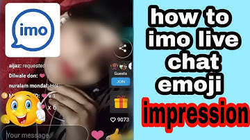 How to IMO live chat emoji