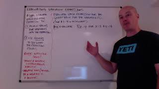 Evaluating Variable Expressions: Intro and Example 1 (for problems 1-4)