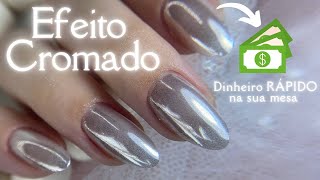 Como Fazer Unhas Cromadas: Decoração RÁPIDA que dá DINHEIRO(2024)