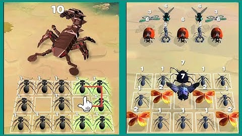 Max Level in Merge Ant Insect Fusion Battle Gameplay
