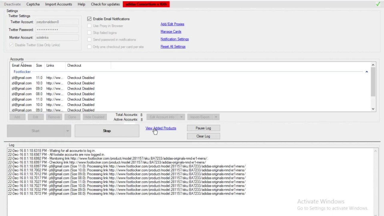 BetterNikeBot Carting Shoes In Action On Footlocker Review