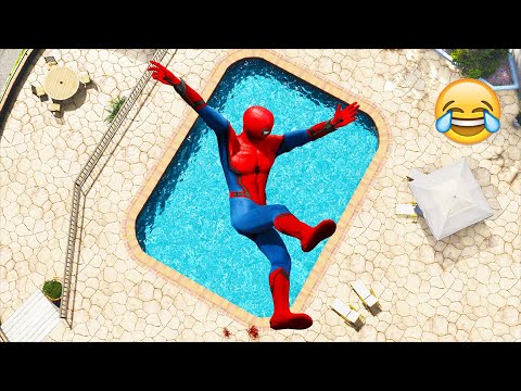 Funny Moments In GTA 5 - Spider-Man