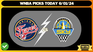 WNBA Picks Today, 99% Win Today /6/1/24 | WNBA Predictions Today,Sky,Fever