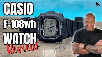 CASIO F-108wh-1 Watch Review| BEST AFFORDABLE BEATER WATCH| BEST FIRST RESPONDERS BEATER WATCH