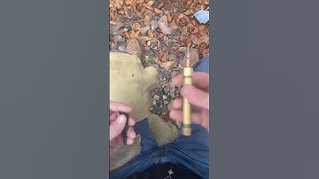 Obsidian Arrowhead #novembersouth #flintknapping #primitiveskills #obsidian #arrowhead #fyp