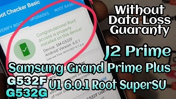 Samsung Grand Prime Plus G532F/G532G U1 6.0.1 Root By SuperSU Without Loss Data BY: ODIN