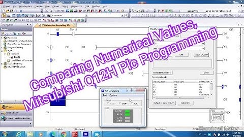 Comparing Numerical Values, Mitsubishi Q12H Plc Programming