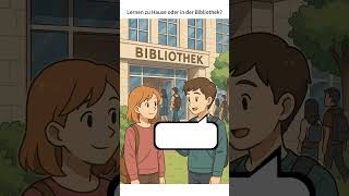 Lernen zu Hause oder in der Bibliothek #deutsch #deutschkurs #lustig #german #lernen