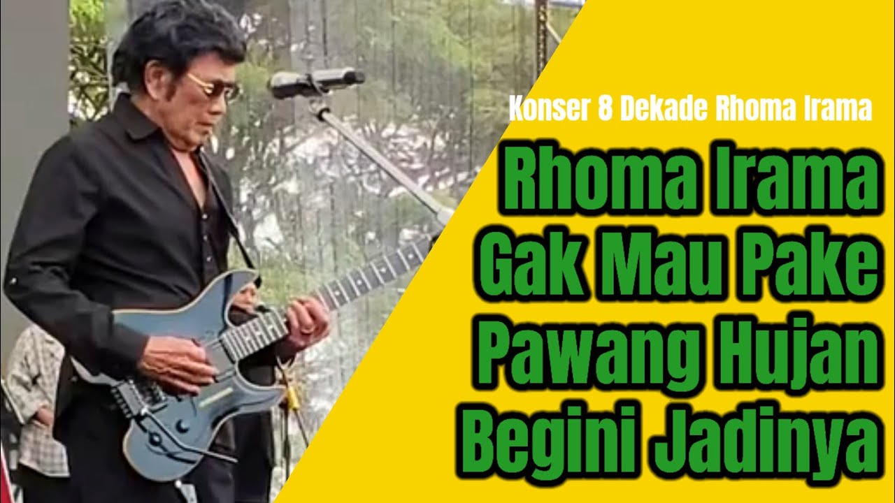 Kisah Dibalik Konser 8 Dekade Rhoma Irama Yang Menolak Pawang Hujan