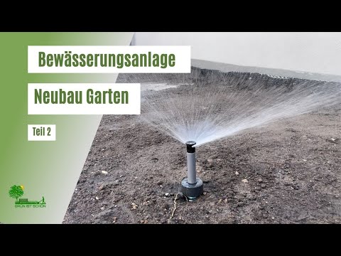 Gardena Bewässerungssystem verlegen | Bewässerungsanlage | Rasenbewässerung | Neubau Garten Teil 2