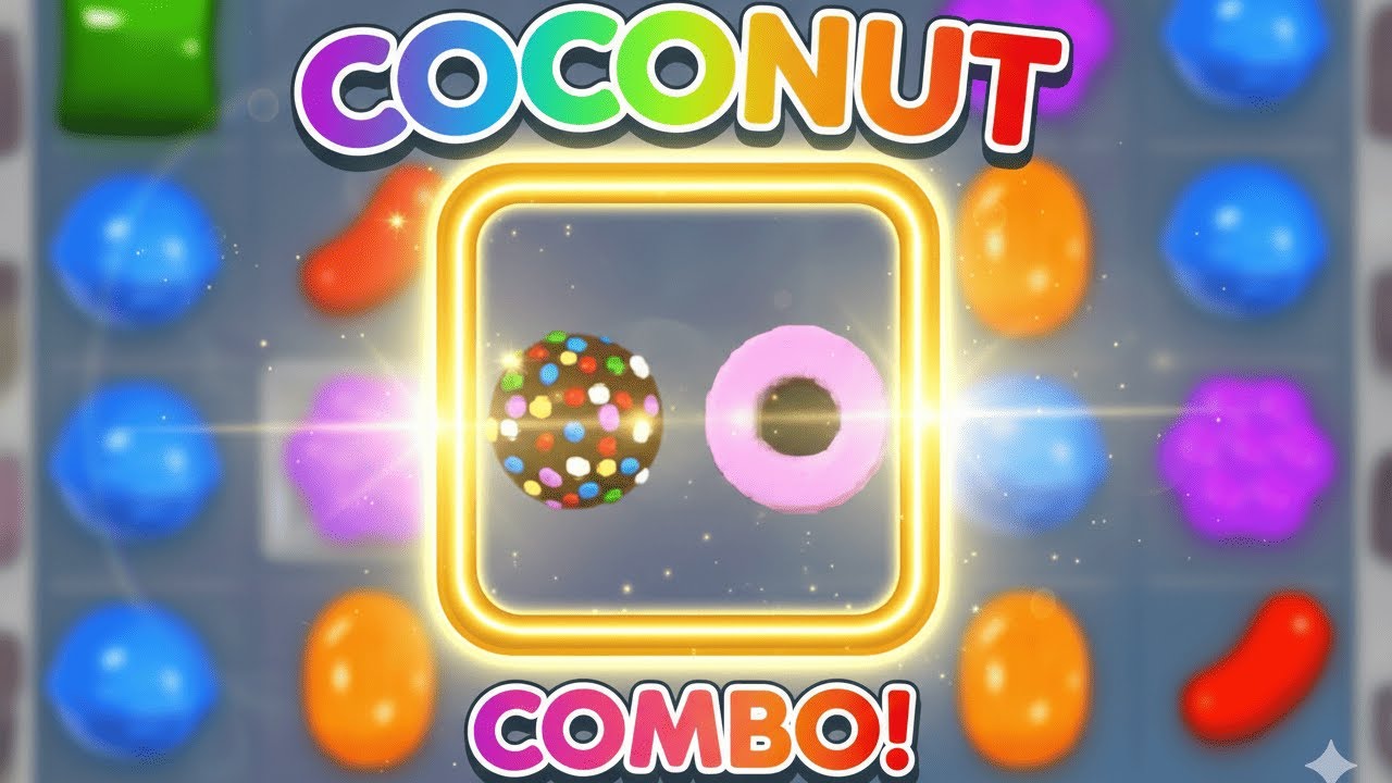 Candy Crush (Flash Version): Coconut Wheel + Color Bomb COMBO!