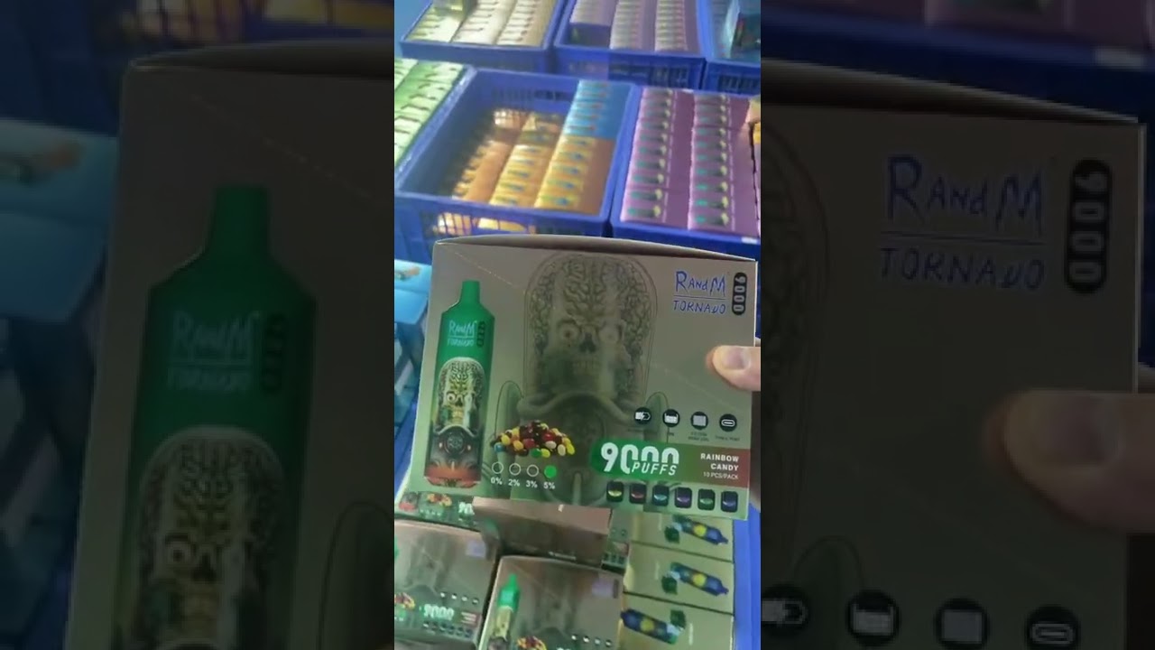 RandM Tornado 9000 Puffs Diamond LED Disposable Vape Pod Device