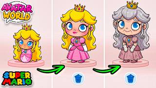 EASY! EVOLUTION of PRINCESS PEACH to OLD GRANDMA in Avatar World! 👑👵