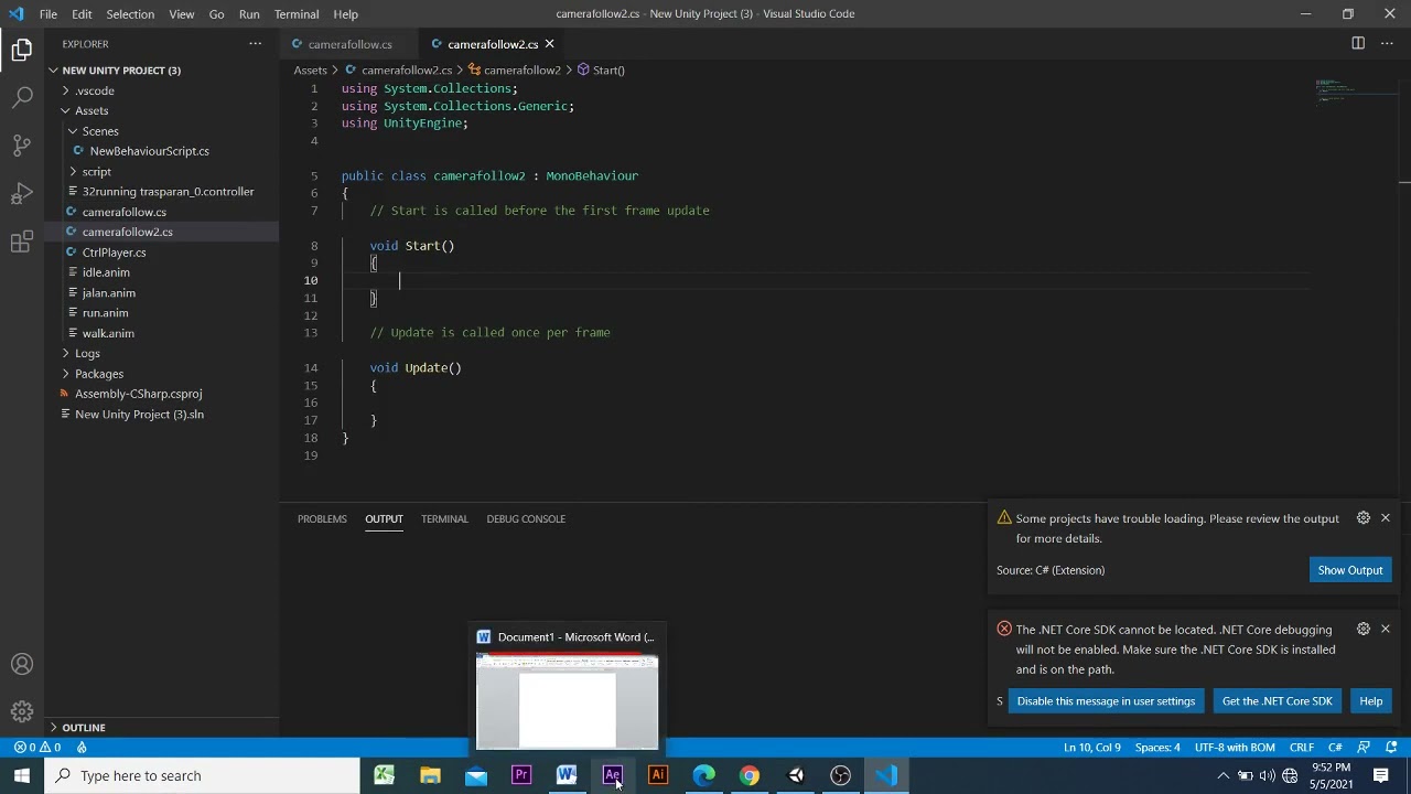 Camera Follow Unity 3D