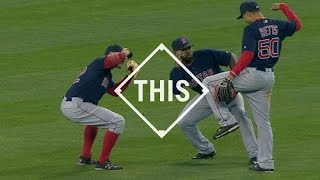 #THIS: Rays, Red Sox celebrate wins in the outfield