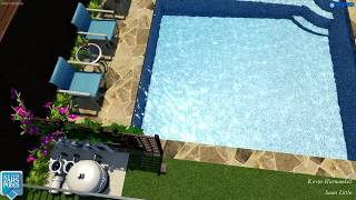 Custom Pool Design By: Kevin Hernandez of Keith Zars Pools.