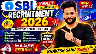 Sbi Recruitment 2026  7000 Posts  Clerk Po Apprentice Vacancy  Details