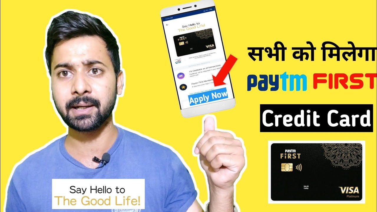 How to Apply for Paytm First Credit Card In 2 mints Full details |How to get Paytm First Card ...