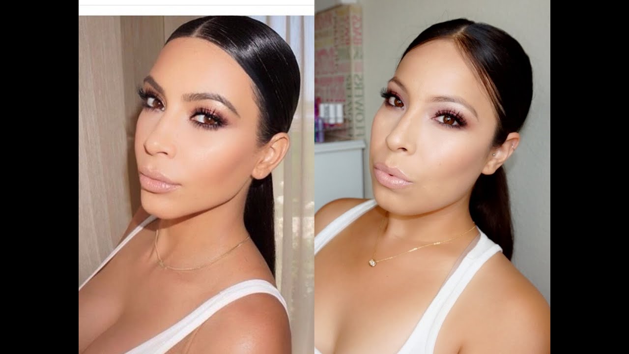 Kim Kardashian Full Face Makeup Tutorial 2015 YouTube