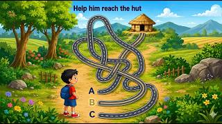 Only 1% Can Find the Way to the Hut! 🏠 Are You a Genius?