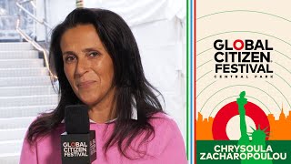 Nomzamo Mbatha Backstage With France's Minister for Development | Global Citizen Festival 2023