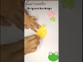 Kağıttan Kurbağa Yap ve Zıplat! 😲🐸#shorts #origami #papercraft #frogorigami #origamikurbağa