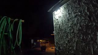 Morning Motion Detection, Solar Powered Security Light Battery, Sensor and Programming Check, Ajo AZ
