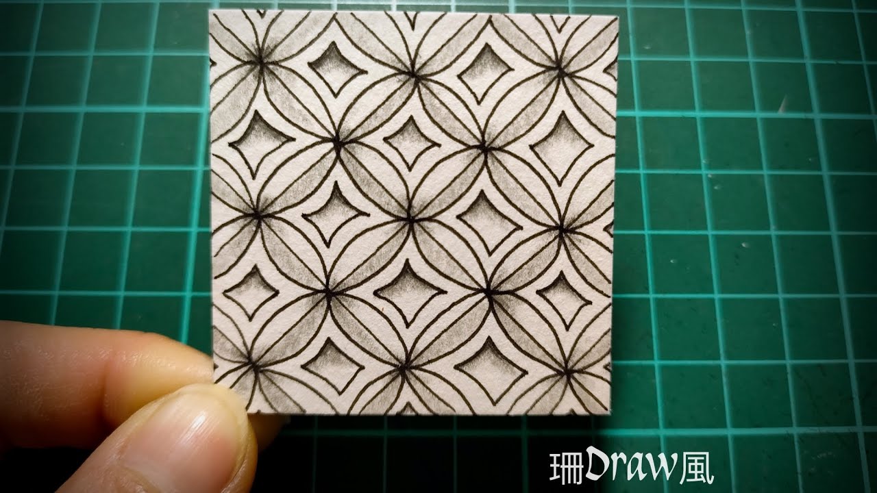 Zentangle®官方禪繞畫圖案 - 乾草綑(Bales） - YouTube