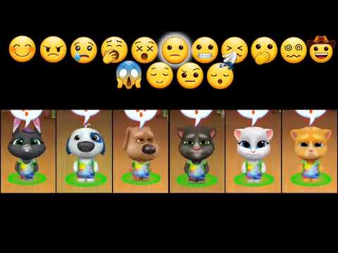 My Talking Tom Friends Expression with emoji COMPACT