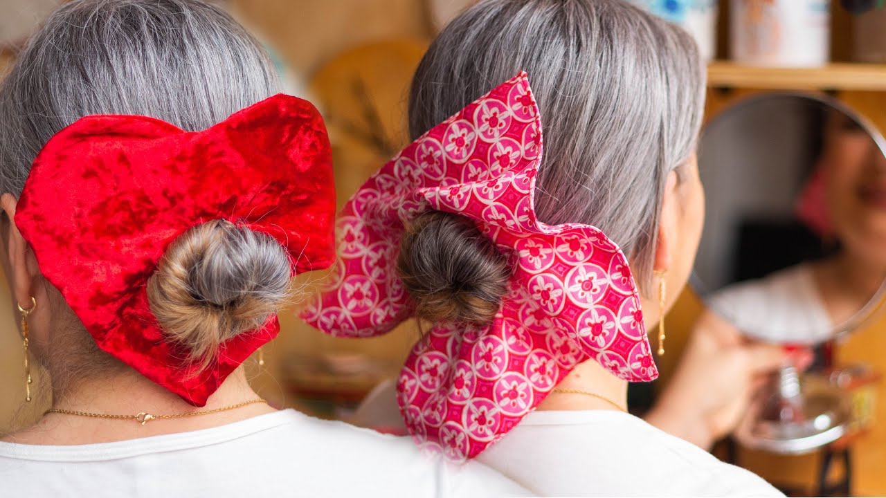 Scrunchie o coletero/cuadrado y corazón , Fáciles de hacer/para ti, para regalar o idea de negocio