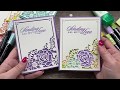 How to create a Simple die cut card, plus a stepped up FAUX STAINED GLASS version!