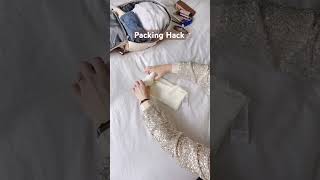 Packing hack how to roll a t-shirt hack travel