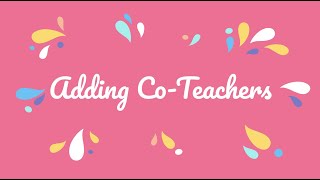 Inviting a Co-teacher in Seesaw