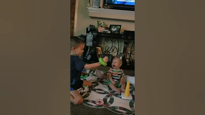 Entertaining our baby Cousin Hudson