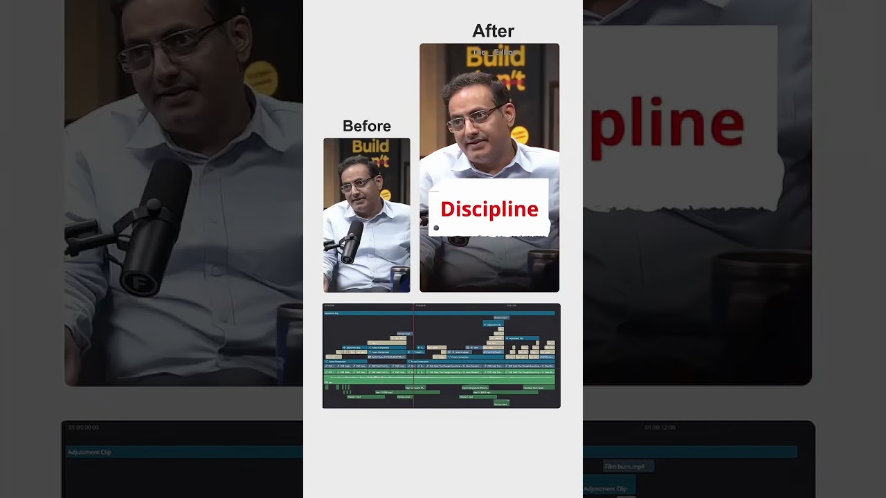 Podcast Before & After Edit | DaVinci Resolve Cinematic Transformation
