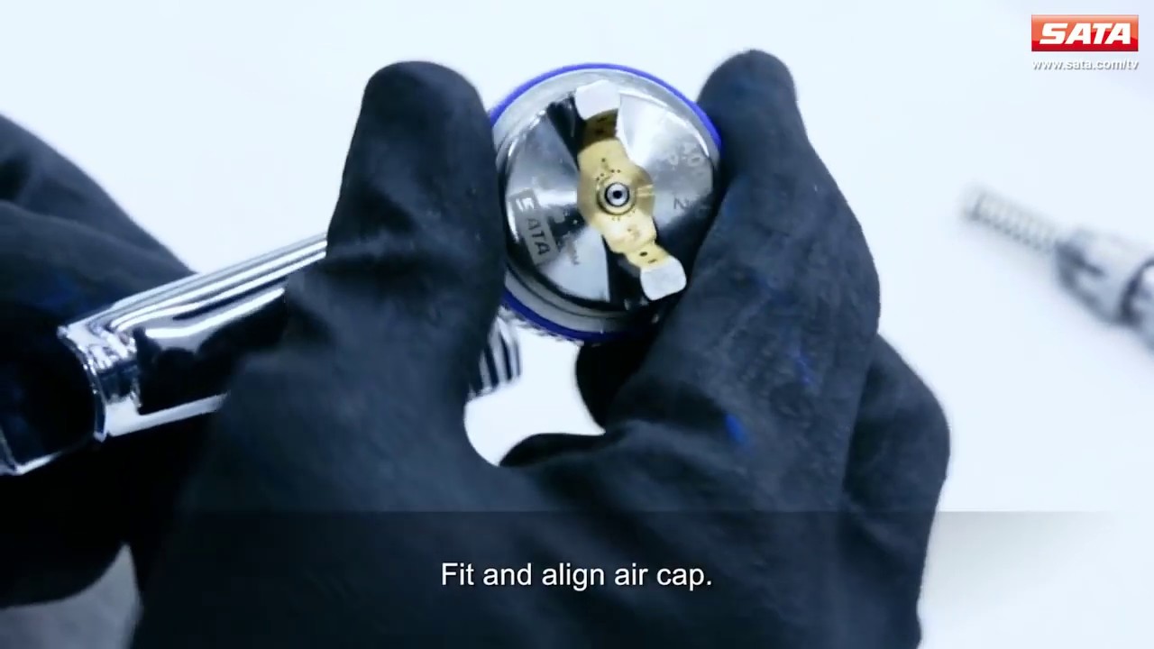 SATA Manual Spray Gun Cleaning YouTube