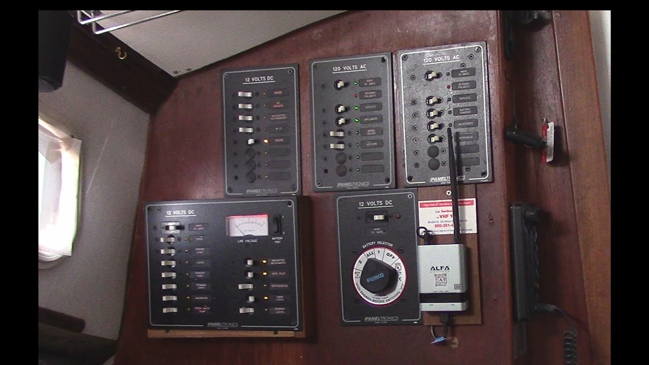 Sails, power, and electrical setup