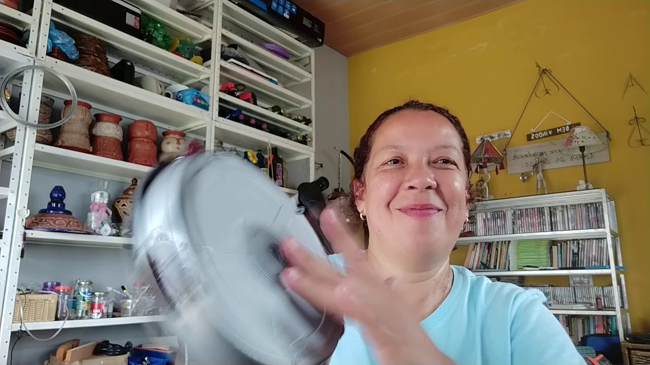 Pandeiro feito com Reciclagem