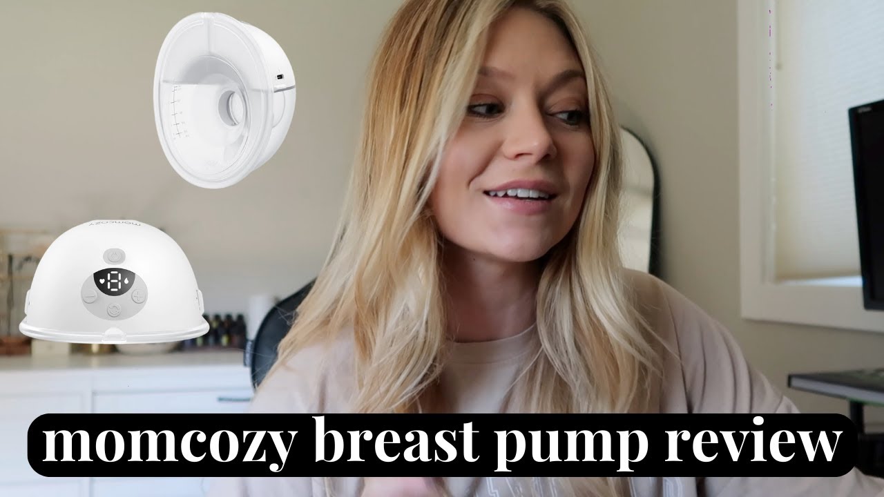 BREAST PUMP REVIEW momcozy m5 wearable breast pump YouTube