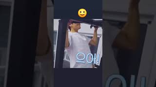 TAEHYUNG GYM MOMENT IN BTS IN THE SOOP 2 EPISODE 1 #V #GYM #shorts