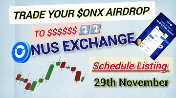 How to Trade Your $ONX Airdrop to USDT or VNDC in ONUS EXCHANGE APP/How to sell fast b4 Market Dips