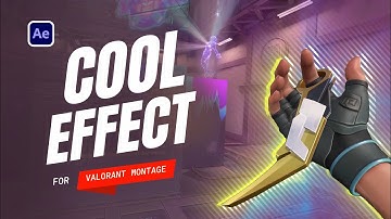 COOL KNIFE EFFECT For Your Valorant Montage | New Effects For Montage | After Effect Tutorial