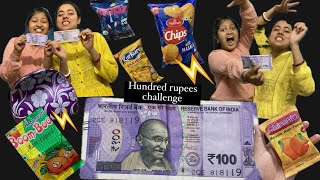 Hundred rupees challenge 🤑