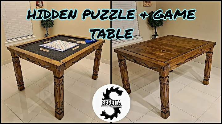 Hidden Puzzle & Game Table | Skretta Custom Woodworking