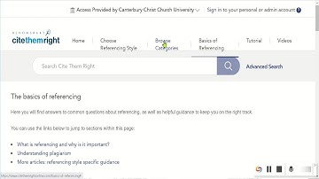 APA referencing using Cite Them Right online
