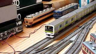 【鉄道模型】HOゲージ　E２３１系５００番台山手線とEF58