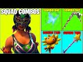 10 PERFECT COMBOS... BUT I FIND THEM IN SQUADS! (Which Teammate Has The Best Combo?) / Fortnite BR!