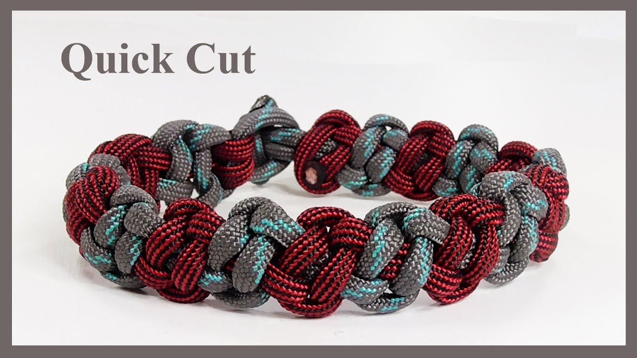 Easy Bonobo Bar Paracord Bracelet Design Quick Cut - YouTube